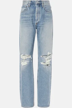 AGOLDE High-Rise Straight Jeans Kelly