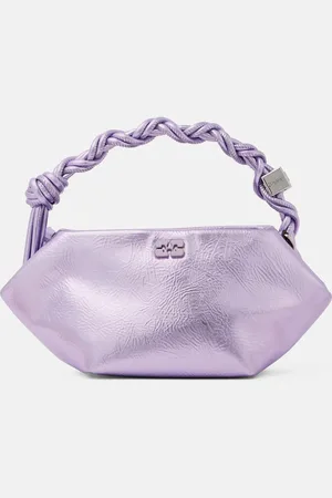 Ganni Tote Bow Mini aus -Leder