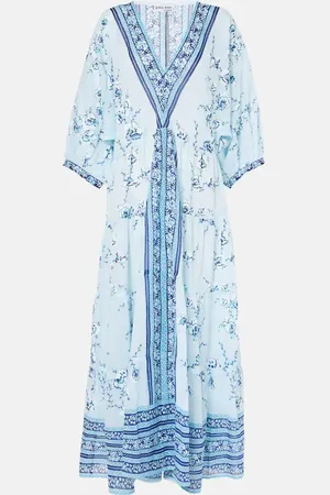 Juliet Dunn Bedruckter Kaftan aus Baumwolle
