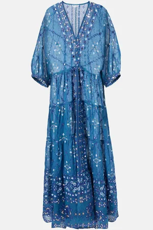Juliet Dunn Bedruckter Kaftan Mosaic aus Baumwolle