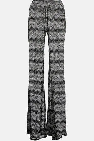 Missoni Schlaghose aus Häkelstrick