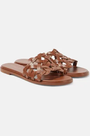 Gianvito Rossi Pantoletten Amalfi aus Leder