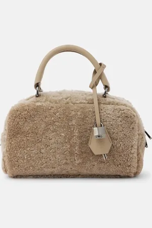 Brunello Cucinelli Tote aus Shearling mit Leder