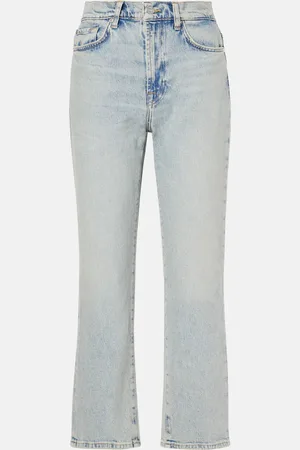7 for all Mankind High-Rise Straight Jeans