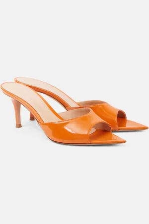 Gianvito Rossi Pantoletten aus Lackleder