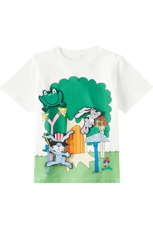 Stella McCartney Bedrucktes T-Shirt aus Baumwoll-Jersey