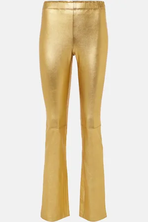 Stouls Leggings JP Long aus Metallic-Leder