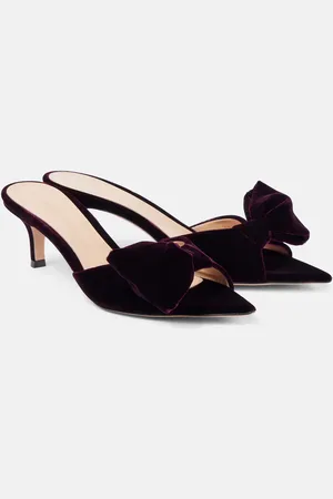 Gianvito Rossi Pantoletten 55 aus Samt