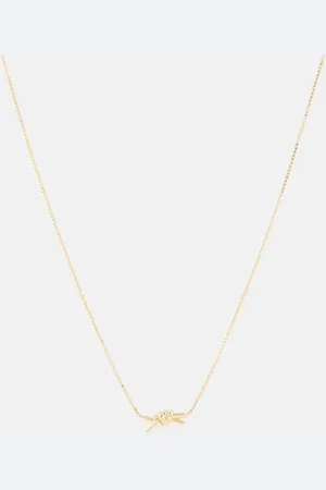 Bottega Veneta Halskette Knot aus Sterlingsilber, 18kt vergoldet