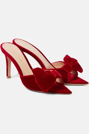 Gianvito Rossi Pantoletten 85 aus Samt