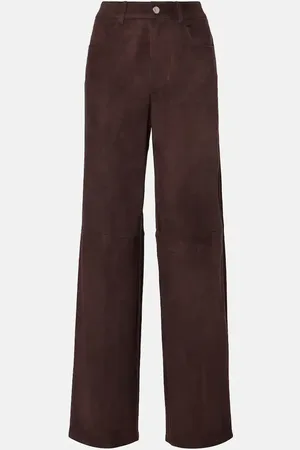 Stouls Weite Hose Mythéo aus Veloursleder