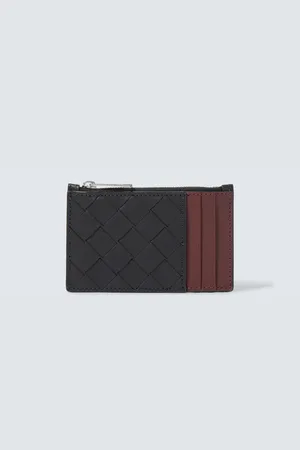 Bottega Veneta Portemonnaie Intrecciato aus Leder