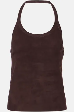 Stouls Top aus Veloursleder