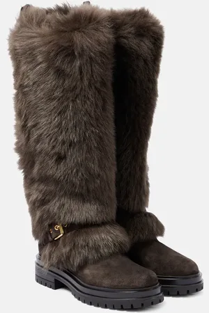 Gianvito Rossi Schneestiefel Maverick aus Shearling