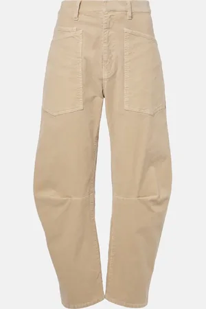 NILI LOTAN Mid-Rise-Hose Shon aus Cord