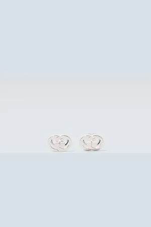 Gucci Manschettenknöpfe Interlocking G aus Sterlingsilber