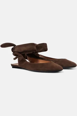 The Attico Ballerinas Cloe aus Veloursleder