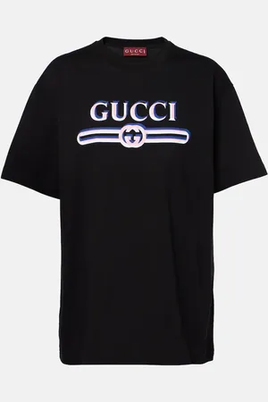 Gucci Bedrucktes T-Shirt aus Baumwoll-Jersey