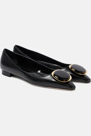 Manolo Blahnik Ballerinas Chiaran aus Leder