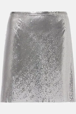 Paco rabanne Minirock aus Metall-Mesh