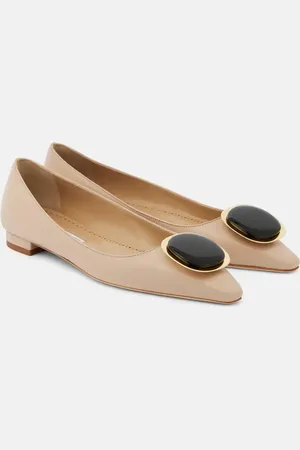 Manolo Blahnik Ballerinas Chiaran aus Leder