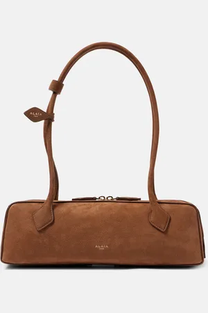 Alaïa Alaïa Schultertasche Le Teckel Medium aus Veloursleder