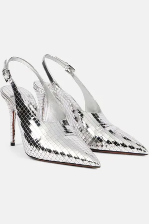 Alaïa Alaïa Slingback-Pumps Mirrored aus Metallic-Leder