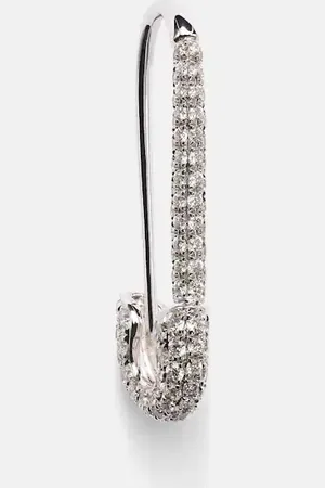 Anita Einzelner Ohrring aus 18kt Weißgold mit Diamanten