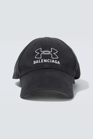 Balenciaga Bestickte Baseballcap aus Denim