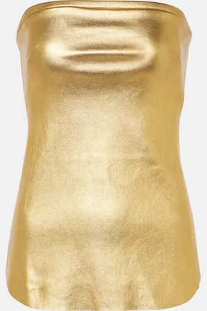 Stouls Top Gina aus Metallic-Leder