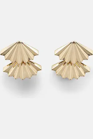 Anita Ohrringe Fan Large aus 18kt Gelbgold