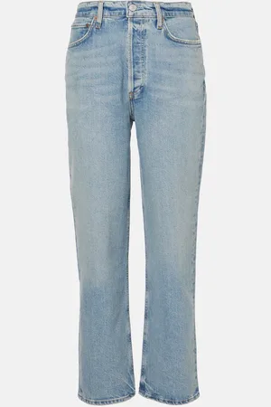 AGOLDE High-Rise Straight Jeans 90s Pinch Waist Crop