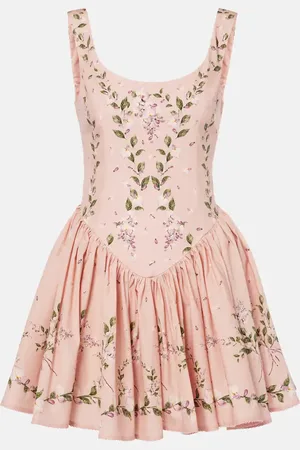 Agua by Agua Bendita Minikleid Pluma Wisteria aus Baumwolle