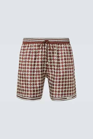 AMIRI Bedruckte Shorts aus Seiden-Twill