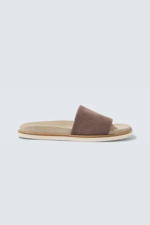 Brunello Cucinelli Pantoletten aus Veloursleder