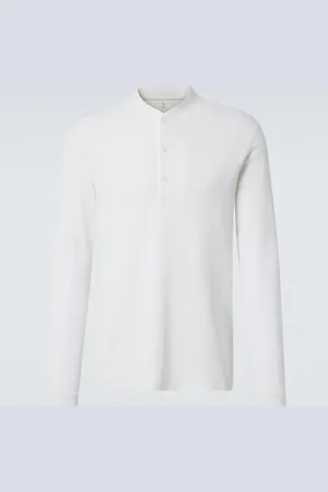 Brunello Cucinelli Henley-Top aus Baumwolle und Seide