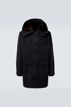 Prada Parka aus Baumwolle mit Shearling