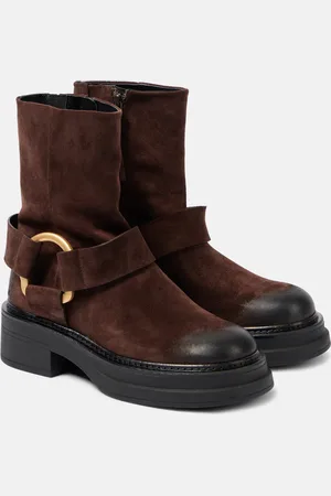 Dorothee Schumacher Bikerstiefel Softness aus Veloursleder