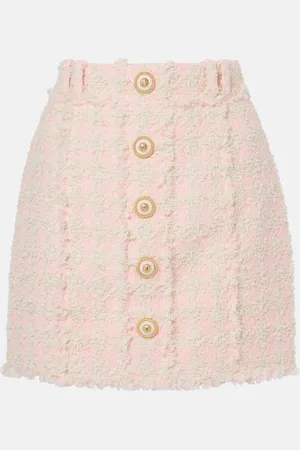 Balmain Minirock aus Tweed