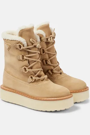 Prada Schnürstiefel Evolve mit Shearling