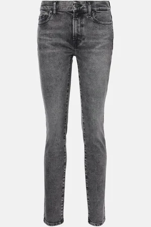7 for all Mankind Mid-Rise Skinny Jeans Roxanne
