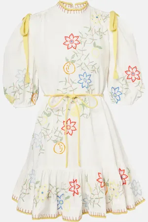 ALÉMAIS Alémais Besticktes Minikleid aus Baumwolle