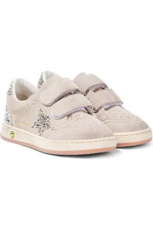 Golden Goose Sneakers Ball Star aus Veloursleder mit Glitter