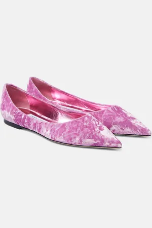 Jimmy Choo Ballerinas Love aus Samt