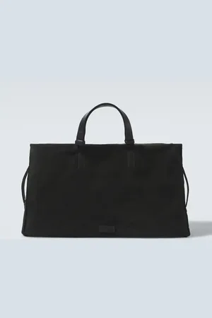 Giorgio Armani Weekender aus Veloursleder