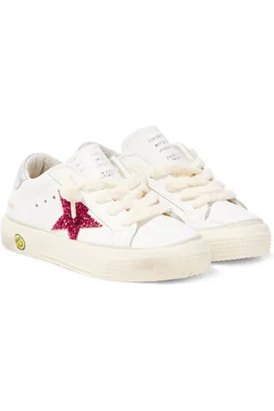 Golden Goose Sneakers May aus Leder mit Glitter