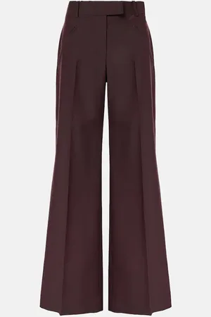 Alexander McQueen Weite Hose aus Wolle und Mohair
