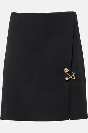 VERSACE Minirock Safety Pin aus Wolle