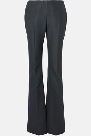 Alexander McQueen High-Rise Bootcut-Hose aus Wolle