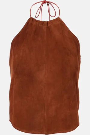 Stouls Top aus Veloursleder